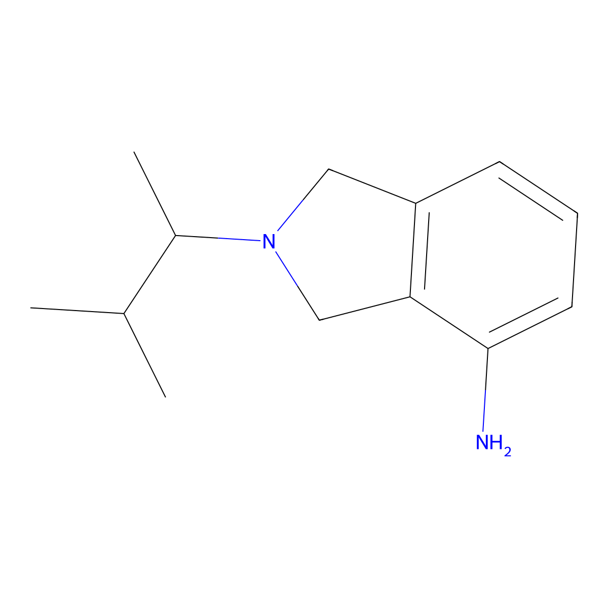 2-(3-methylbutan-2-yl)-2,3-dihydro-1H-isoindol-4-amine molecular structure, CAS 1099671-03-0
