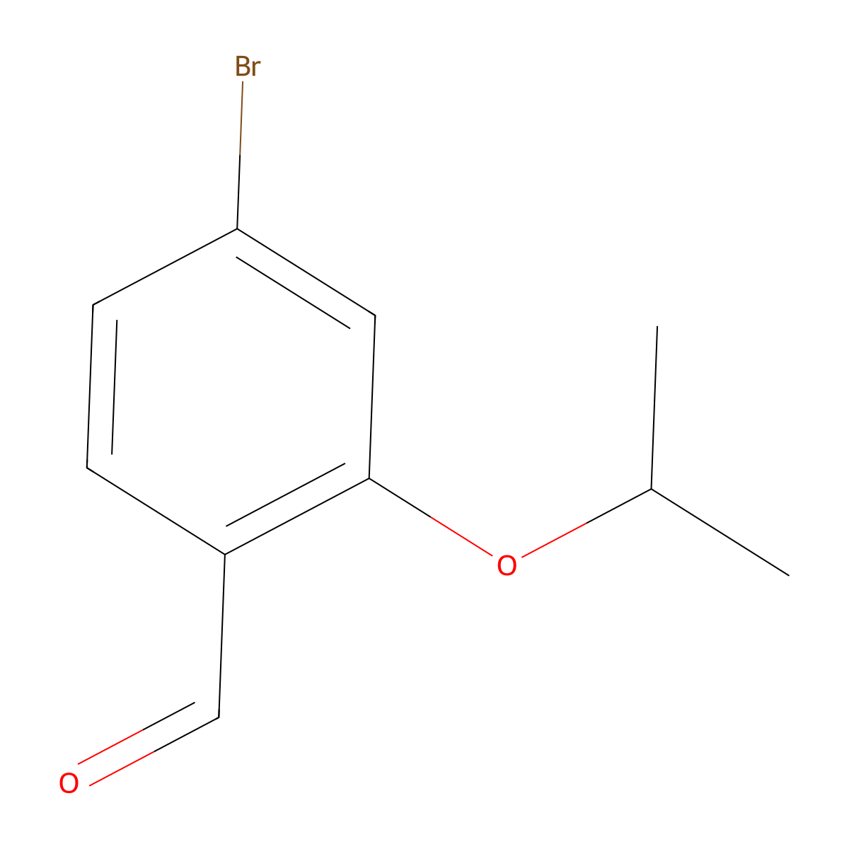 4-Bromo-2-isopropoxybenzaldehyde molecular structure, CAS 1099672-01-1