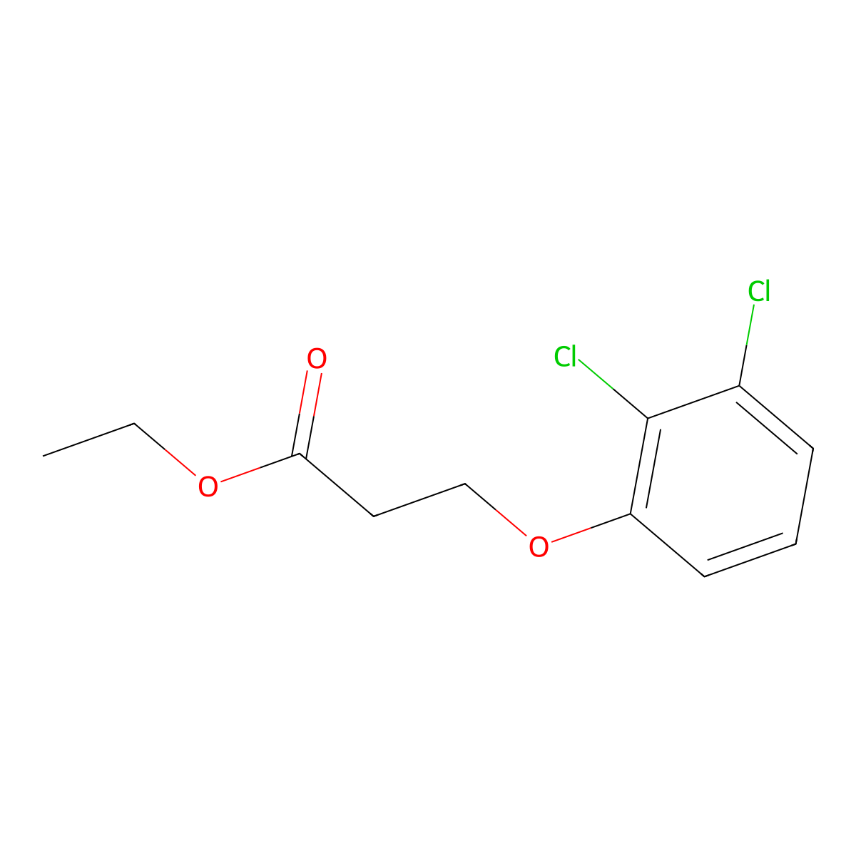 Ethyl 3-(2,3-dichloro-phenoxy)propanoate molecular structure, CAS 1099674-81-3