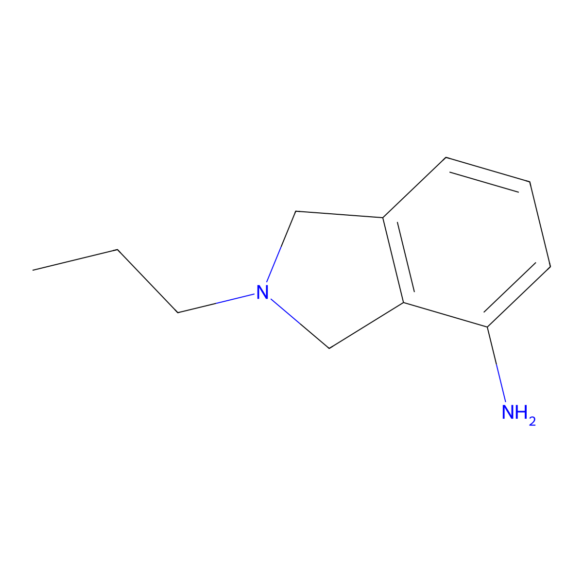 2-propyl-2,3-dihydro-1H-isoindol-4-amine molecular structure, CAS 1099677-96-9