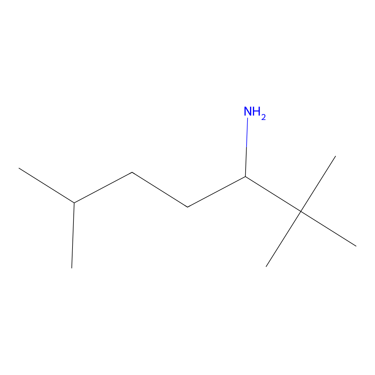 2,2,6-Trimethylheptan-3-amine molecular structure, CAS 1099683-27-8