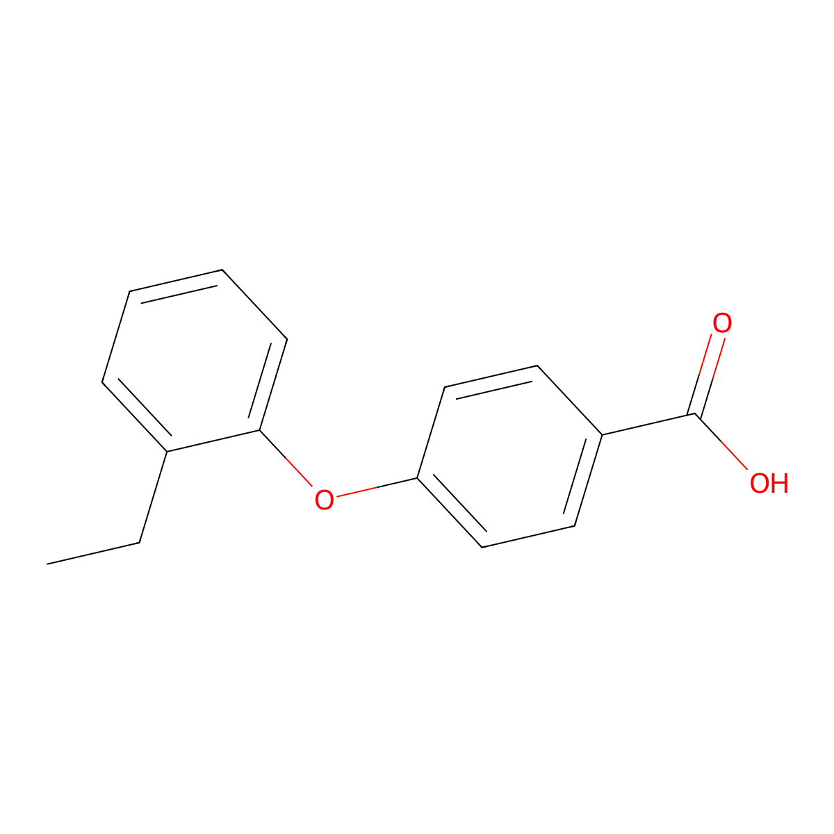 4-(2-Ethylphenoxy)benzoic acid molecular structure, CAS 1099687-92-9