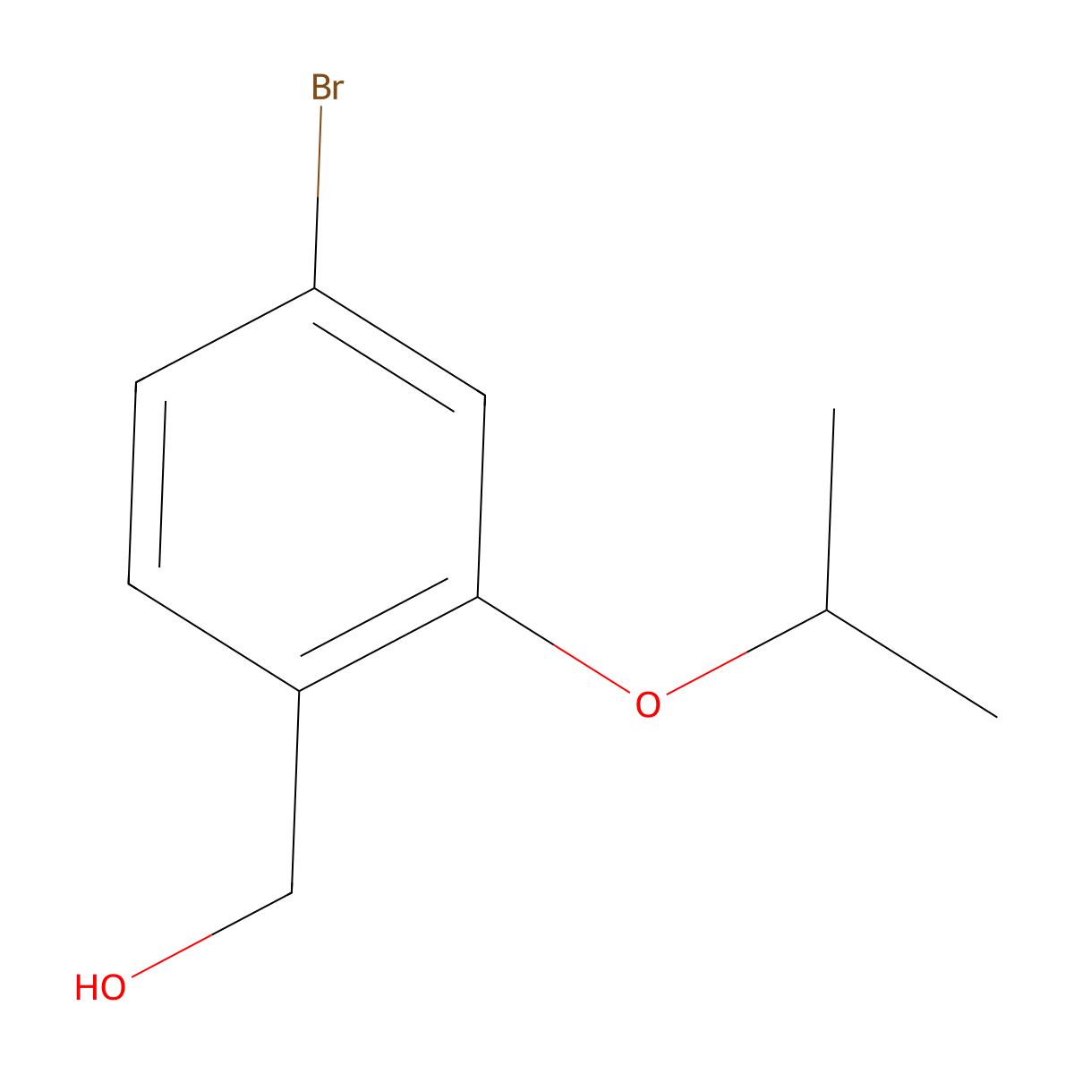 (4-Bromo-2-isopropoxyphenyl)methanol molecular structure, CAS 1099693-56-7