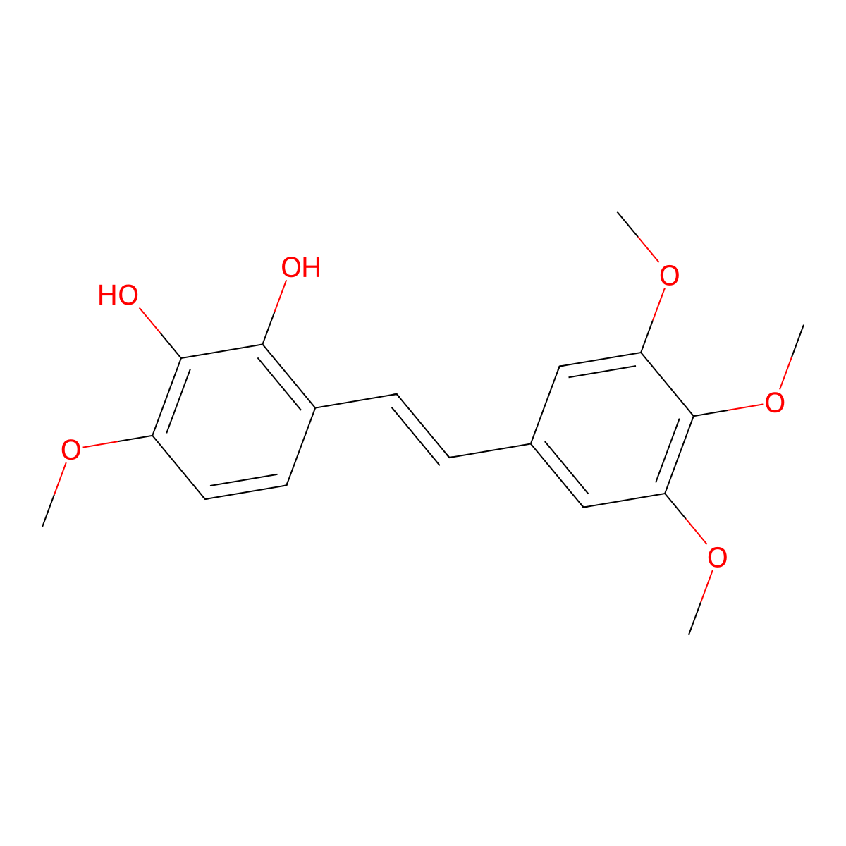 Combretastatin A1 molecular structure, CAS 109971-63-3