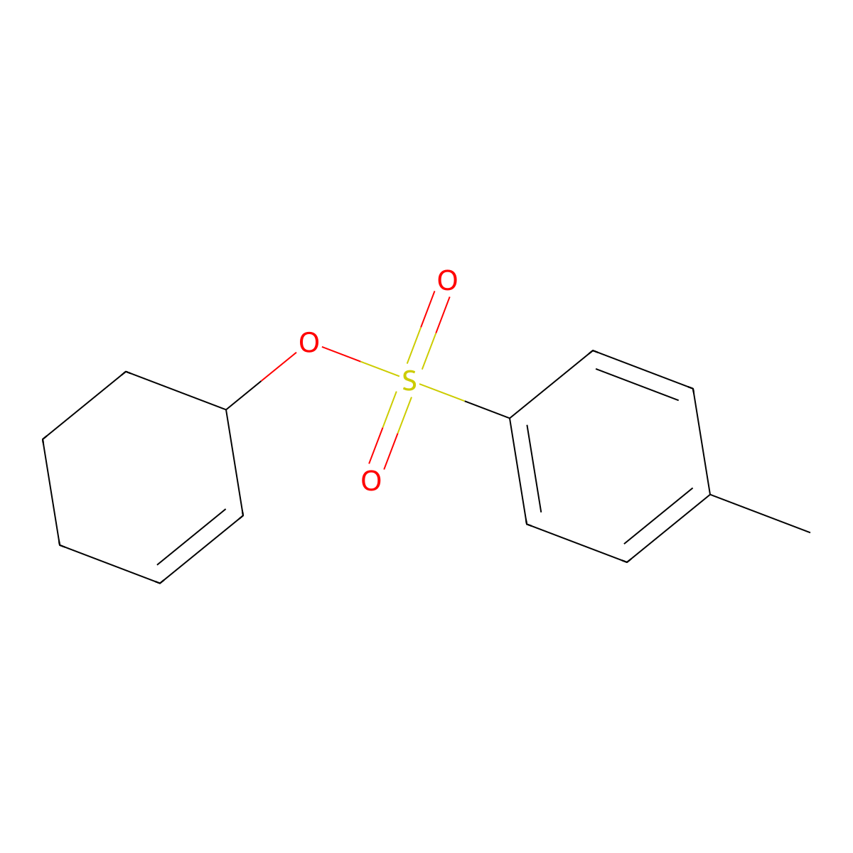 Cyclohex-2-en-1-yl 4-methylbenzene-1-sulfonate molecular structure, CAS 109976-47-8