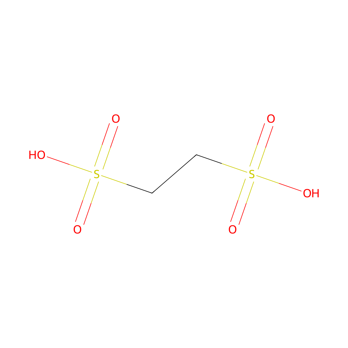 1,2-Ethanedisulfonic Acid molecular structure, CAS 110-04-3