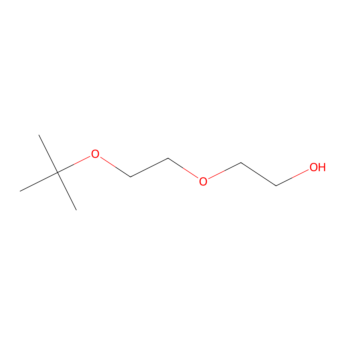 2-(2-t-Butoxyethoxy)ethanol molecular structure, CAS 110-09-8