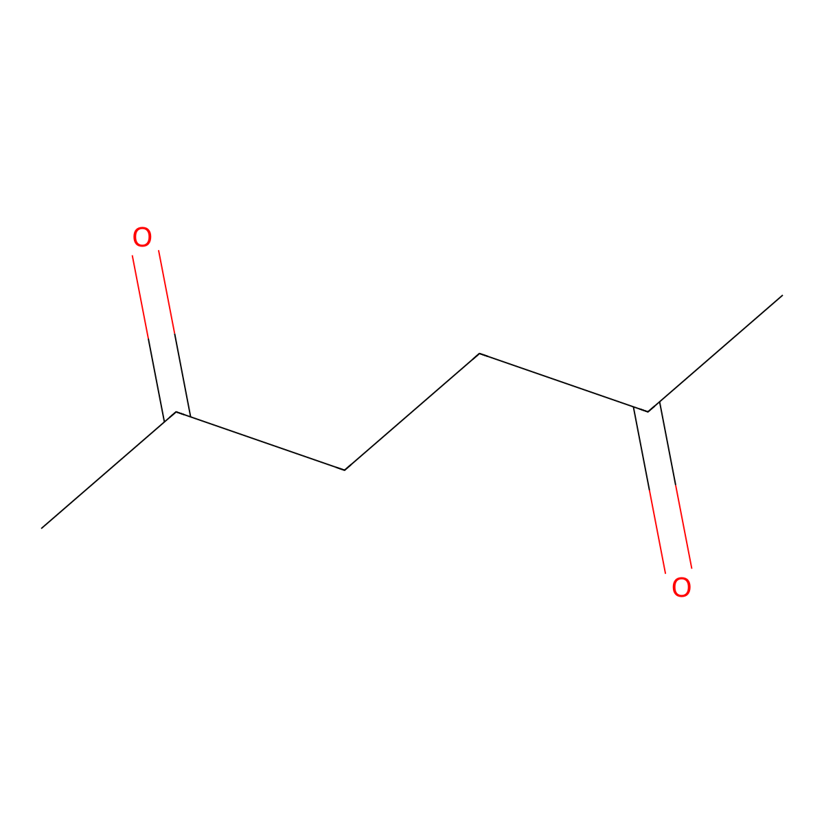 2,5-Hexanedione molecular structure, CAS 110-13-4