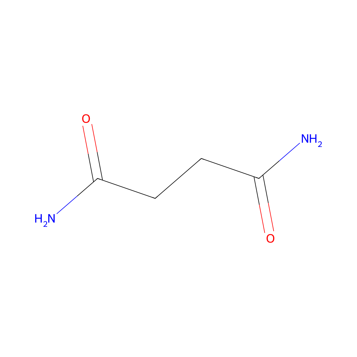 Succinamide molecular structure, CAS 110-14-5