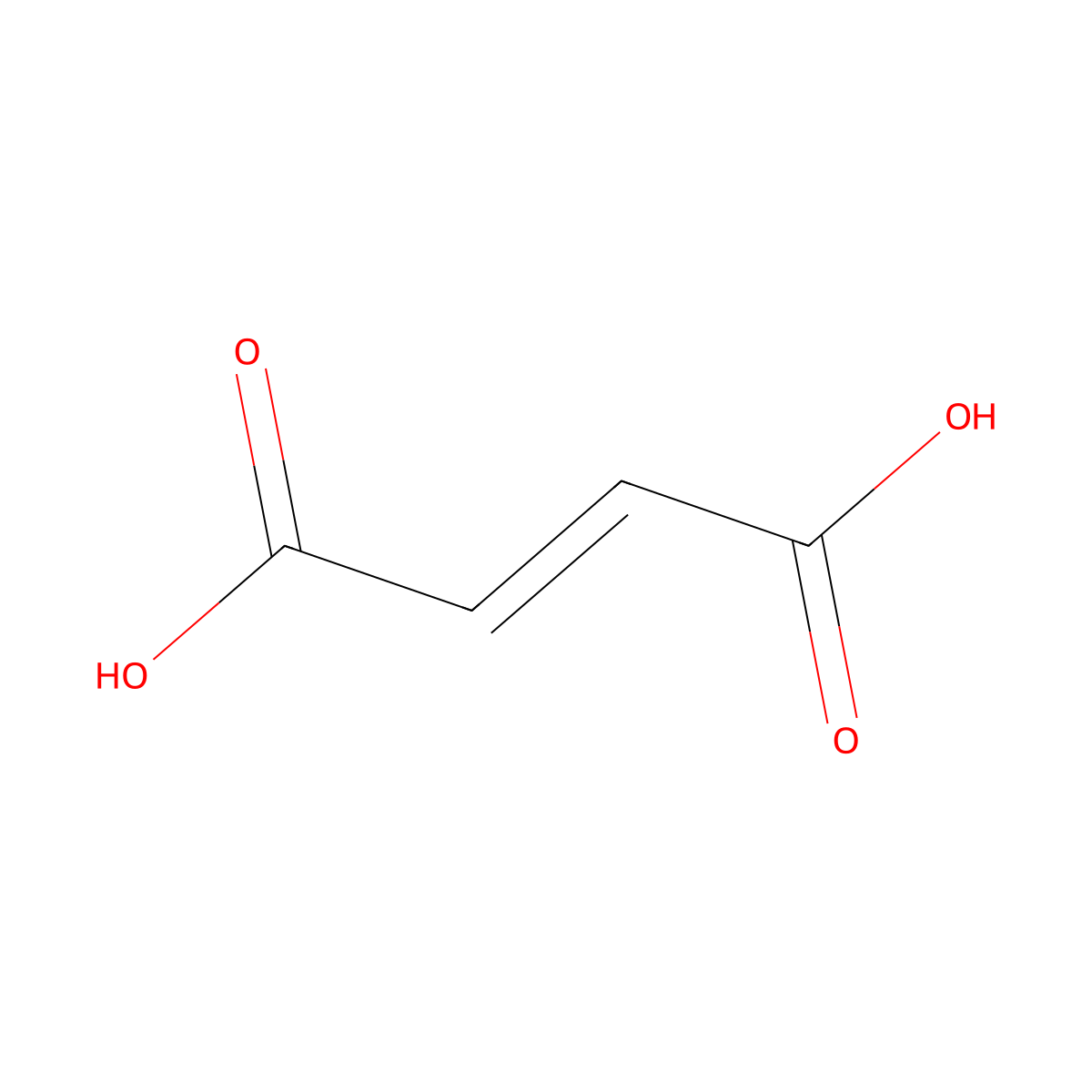 Maleic Acid molecular structure, CAS 110-16-7