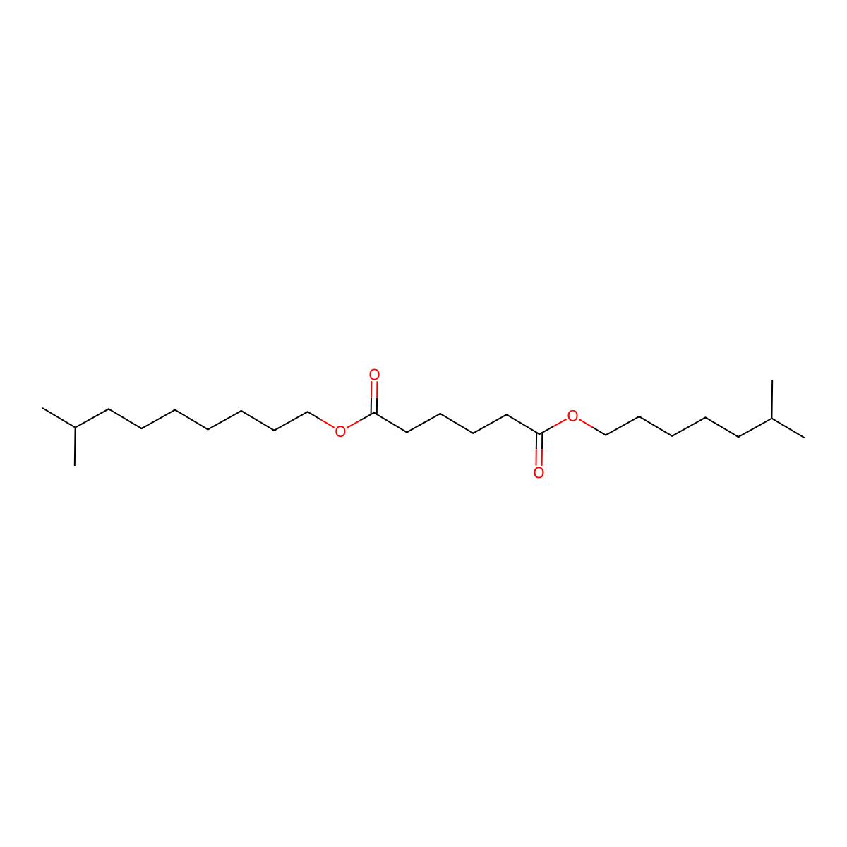 Hexanedioic acid, 1-isodecyl 6-isooctyl ester molecular structure, CAS 110-28-1