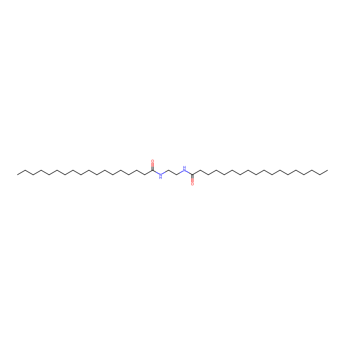 Ethylenebis(stearamide) molecular structure, CAS 110-30-5