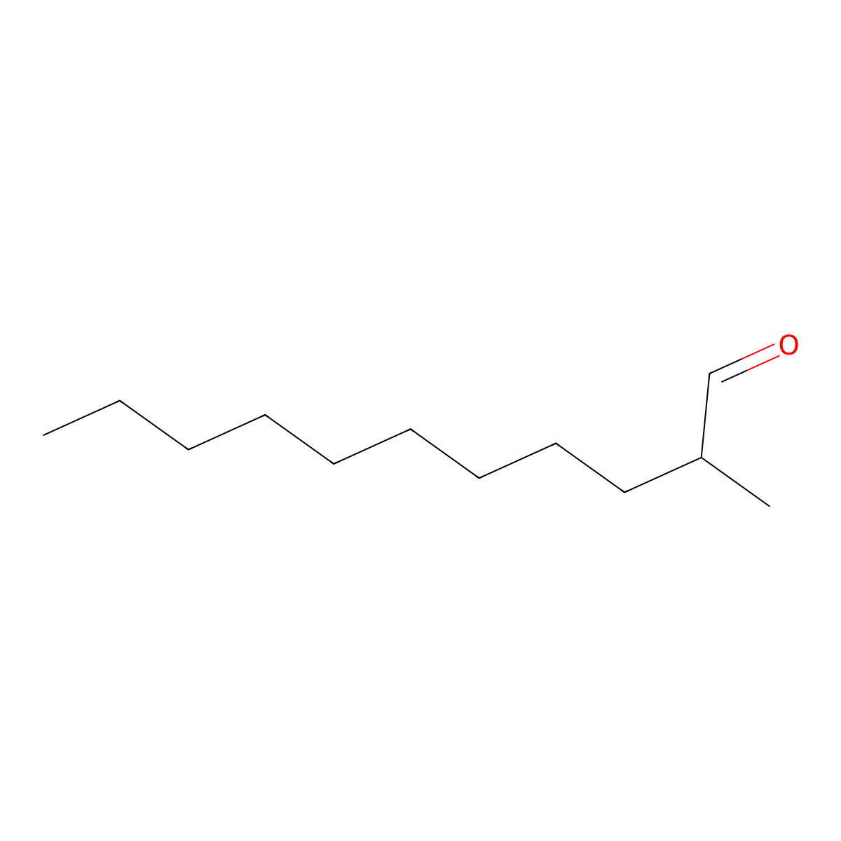 2-Methylundecanal molecular structure, CAS 110-41-8