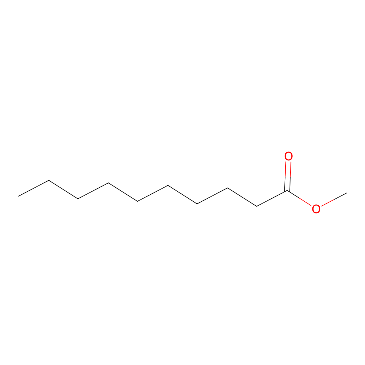 Methyl Decanoate molecular structure, CAS 110-42-9
