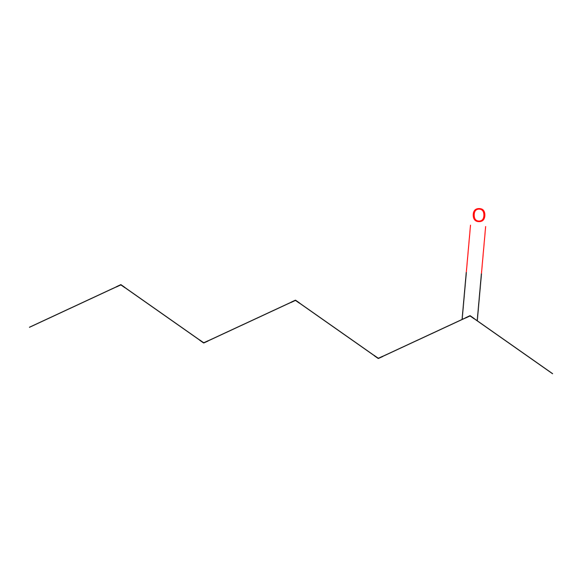 2-Heptanone molecular structure, CAS 110-43-0
