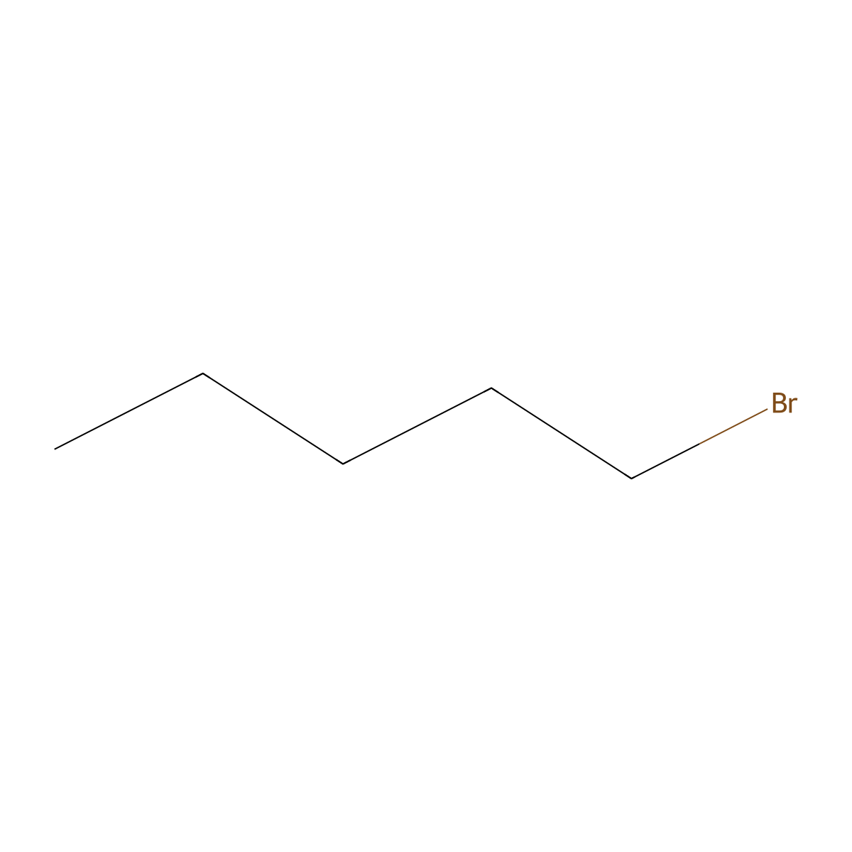 1-Bromopentane molecular structure, CAS 110-53-2
