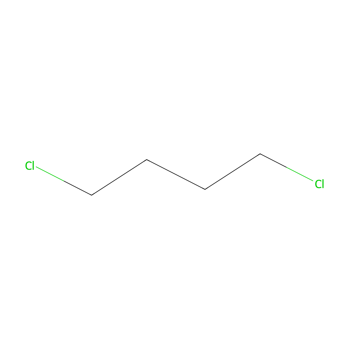 1,4-Dichlorobutane molecular structure, CAS 110-56-5