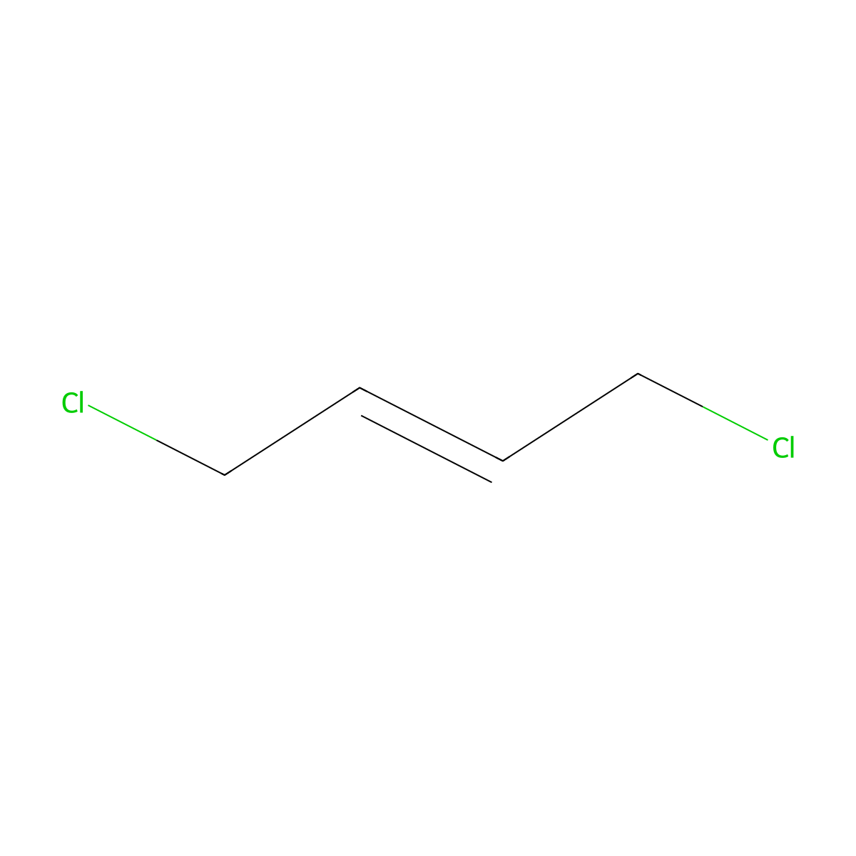 1,4-Dichloro-2-butene, (2E)- molecular structure, CAS 110-57-6