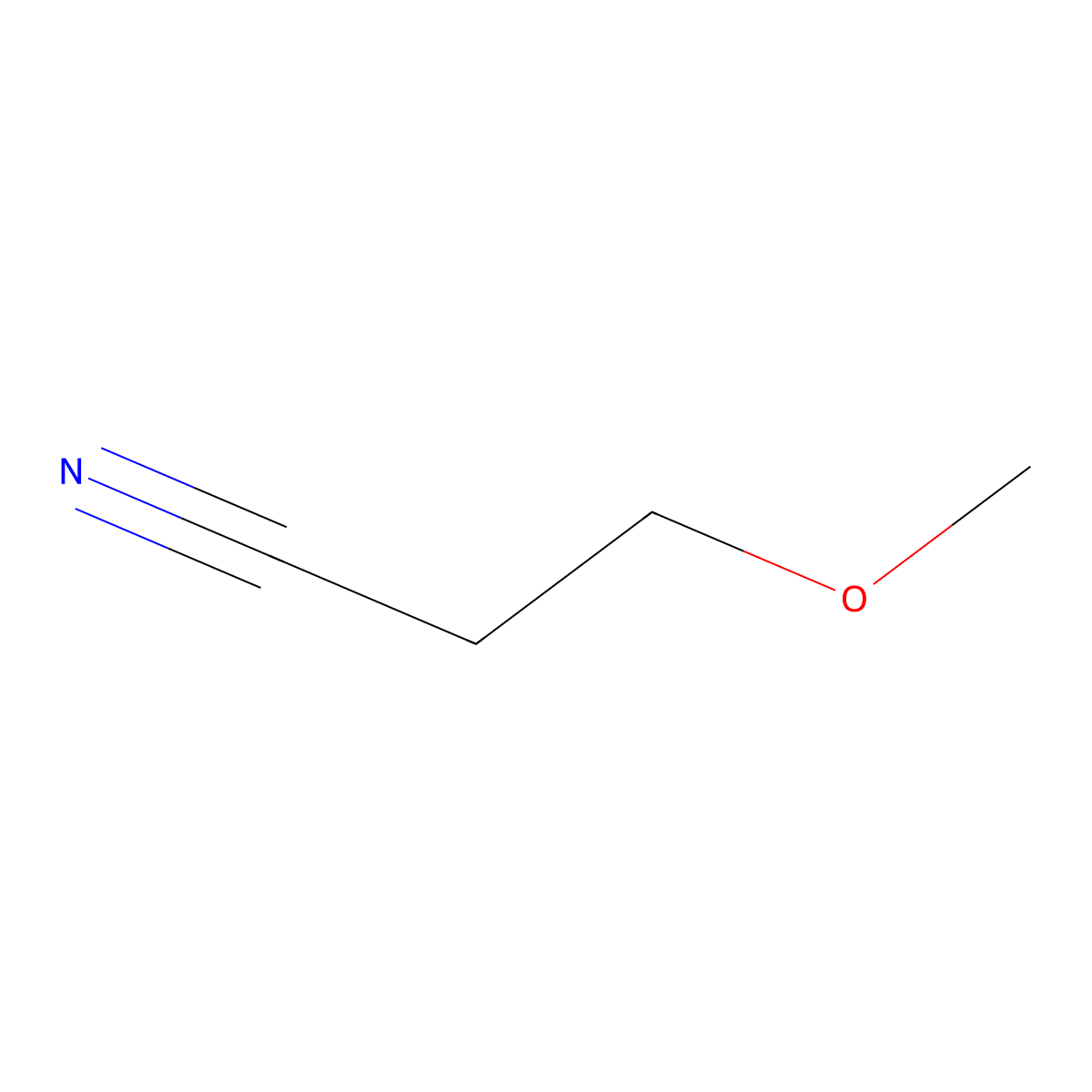 Propanenitrile, 3-methoxy- molecular structure, CAS 110-67-8