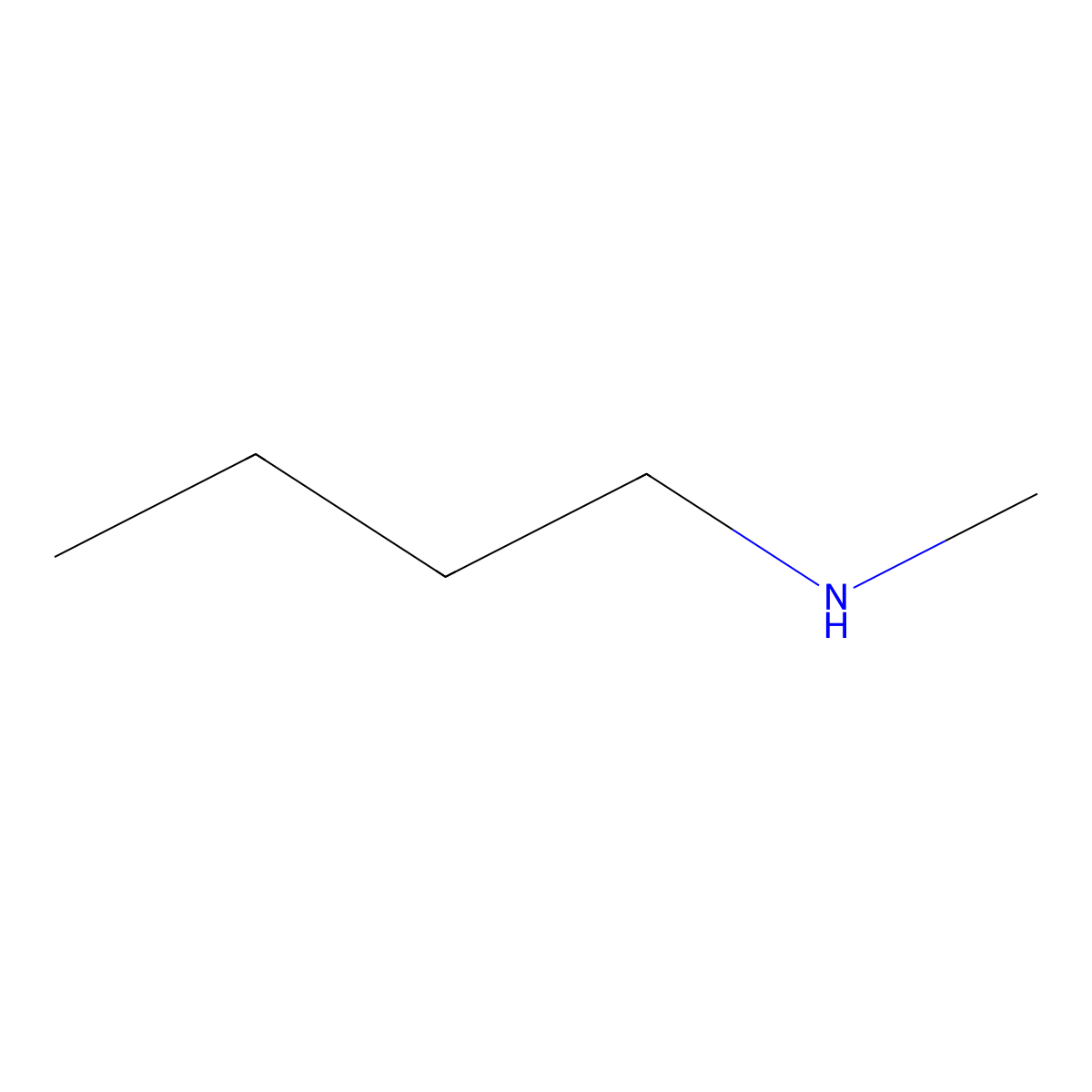 N-Methylbutylamine molecular structure, CAS 110-68-9