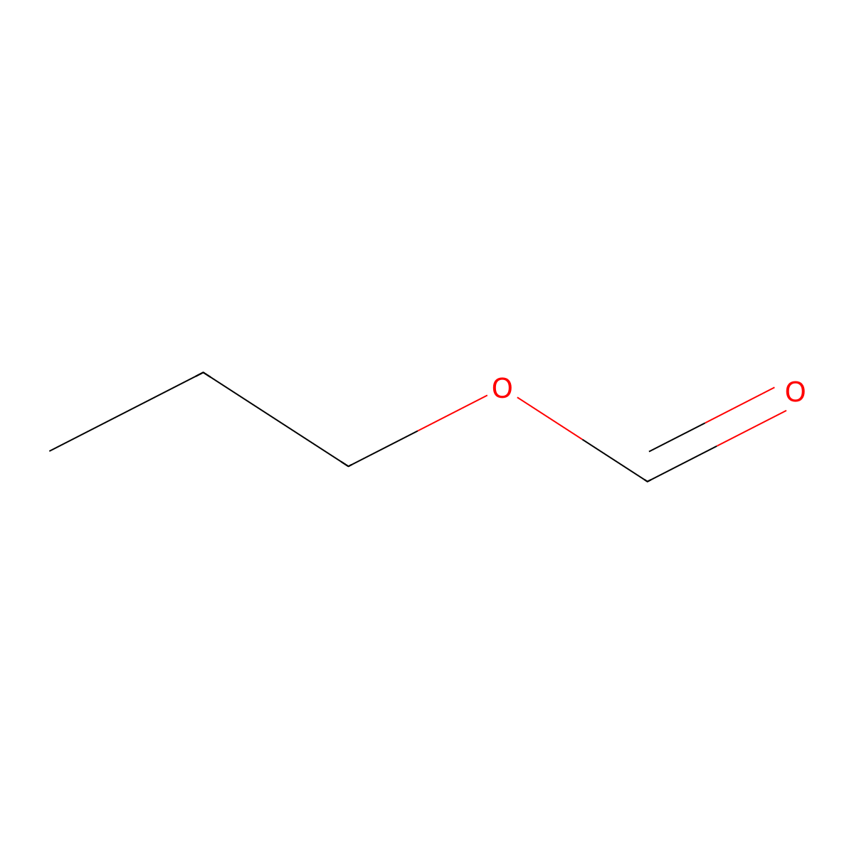 Propyl formate molecular structure, CAS 110-74-7