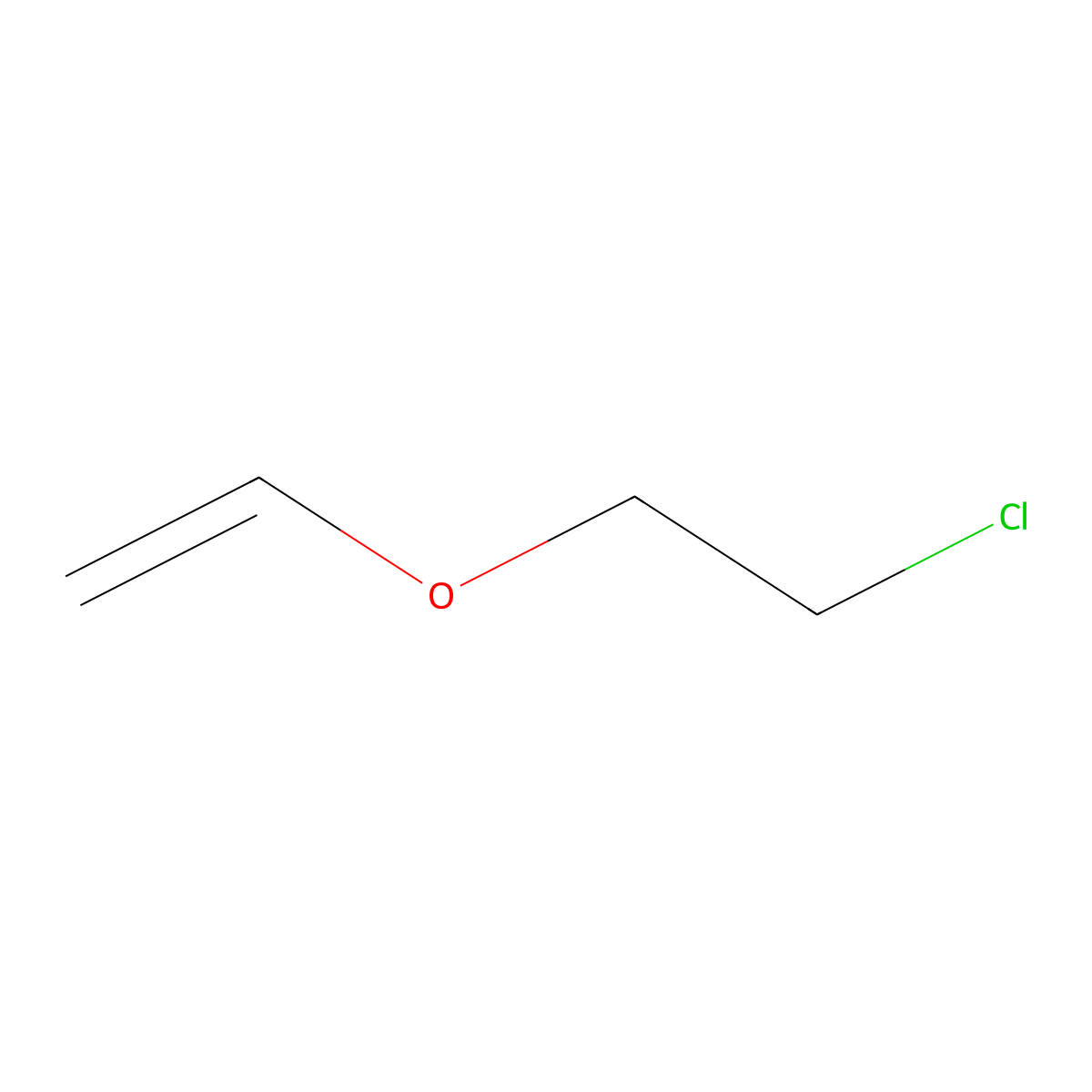 2-Chloroethyl vinyl ether molecular structure, CAS 110-75-8