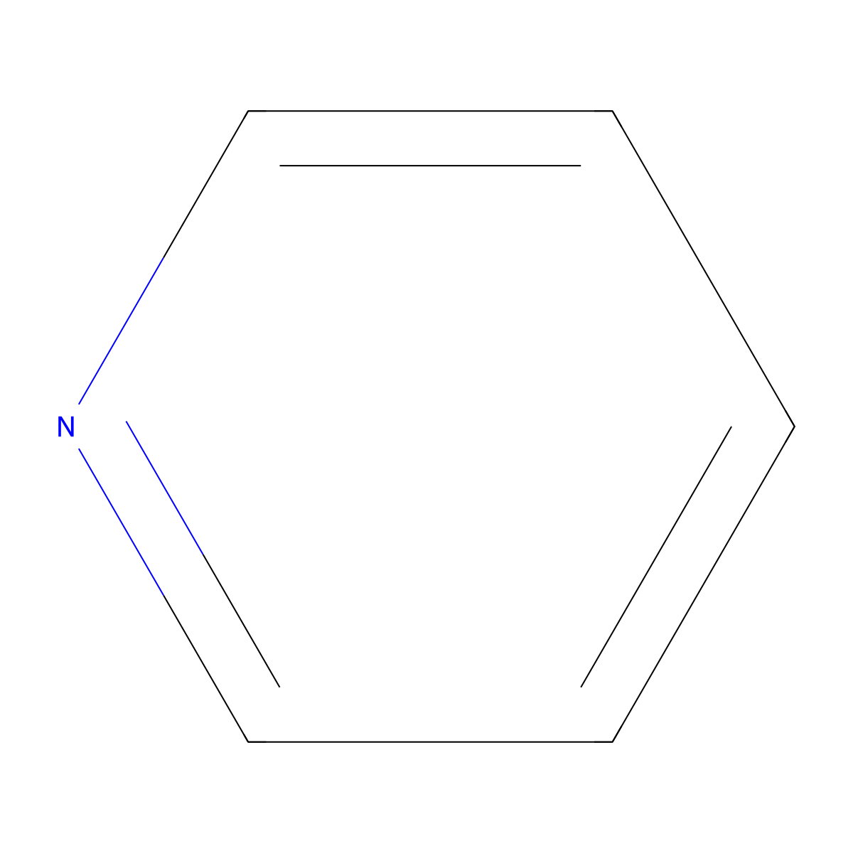 Pyridine molecular structure, CAS 110-86-1