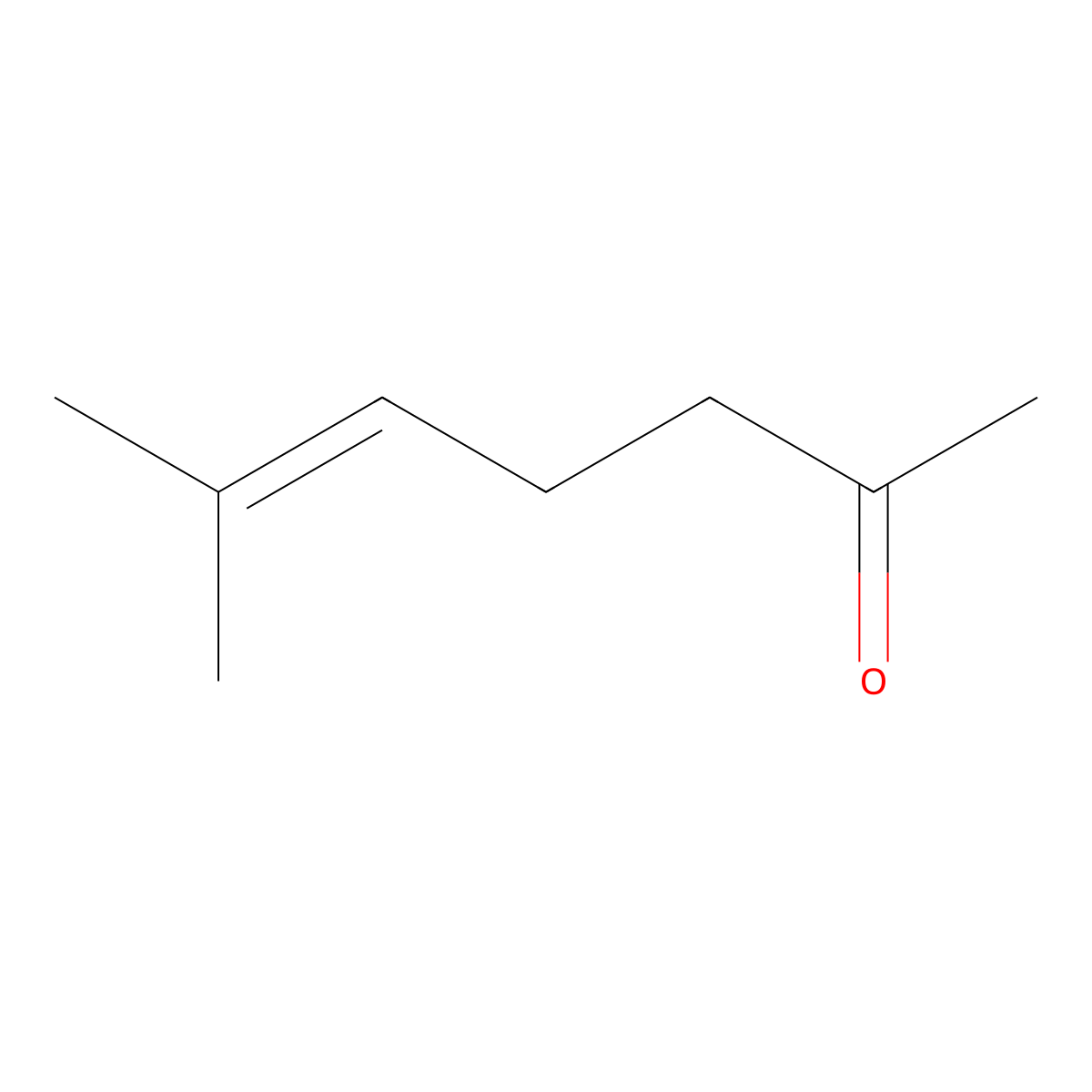 6-Methyl-5-hepten-2-one molecular structure, CAS 110-93-0