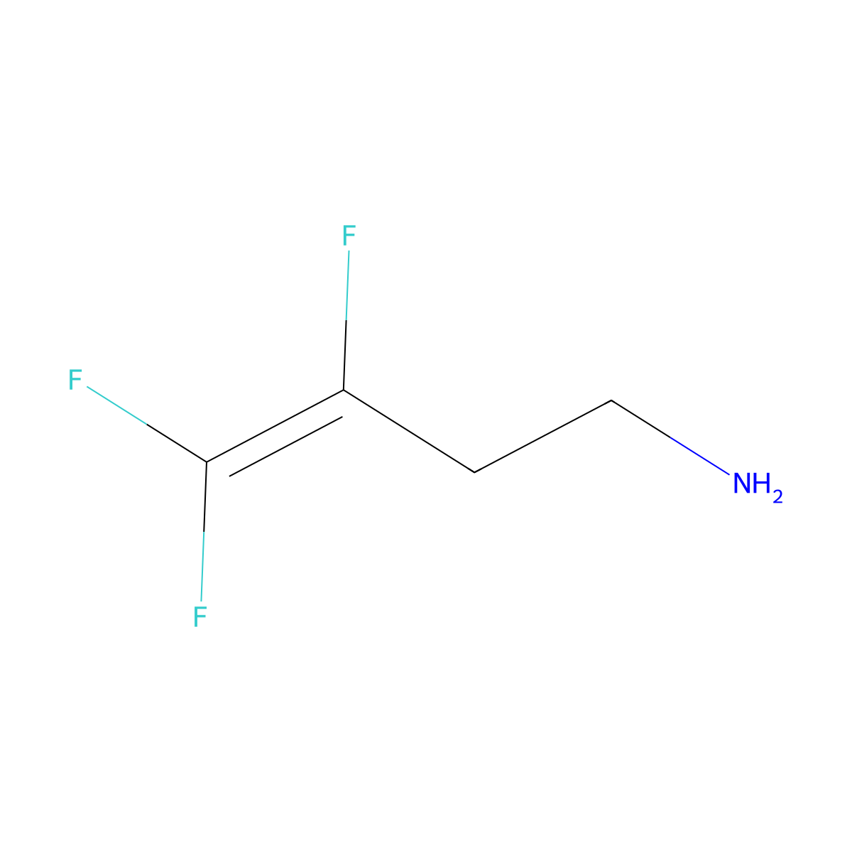 3,4,4-Trifluoro-3-butene-1-amine molecular structure, CAS 110003-20-8