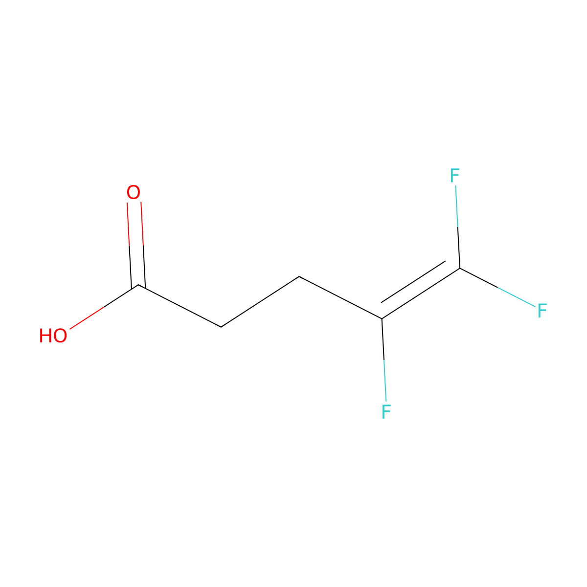 4,5,5-trifluoropent-4-enoic Acid molecular structure, CAS 110003-22-0