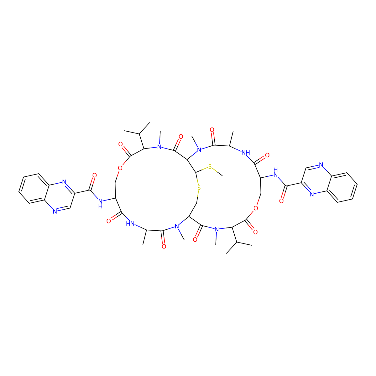 Quinomycin C molecular structure, CAS 11001-74-4
