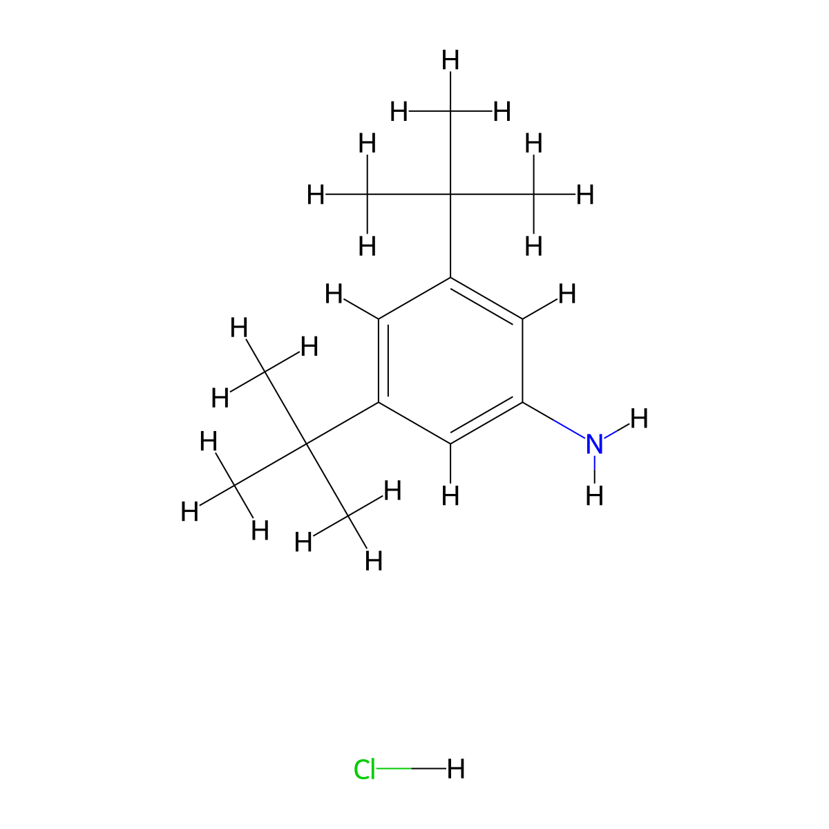 3,5-DI-Tert-butylaniline hydrochloride molecular structure, CAS 110014-59-0