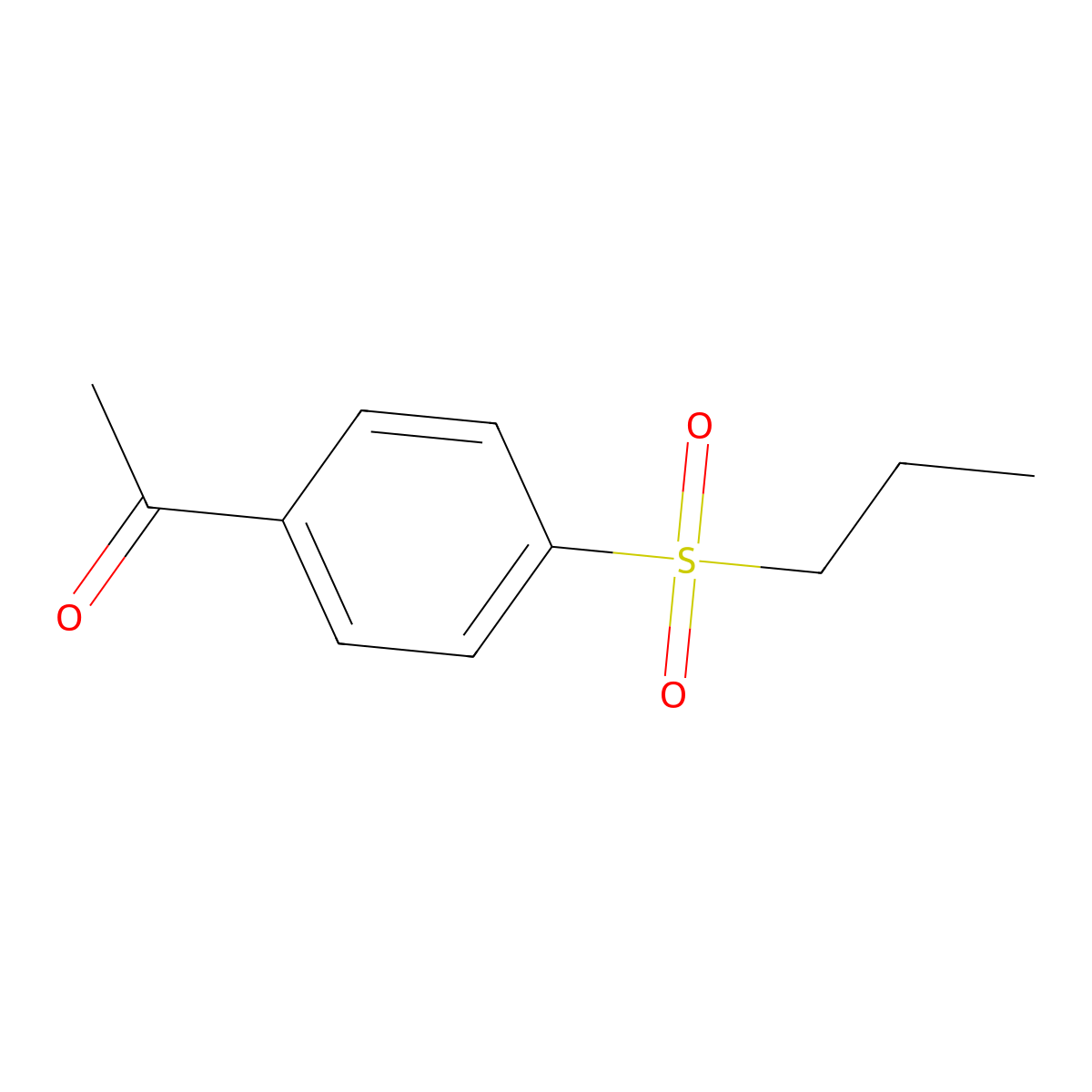 1-[4-(Propylsulfonyl)phenyl]ethanone molecular structure, CAS 110031-86-2