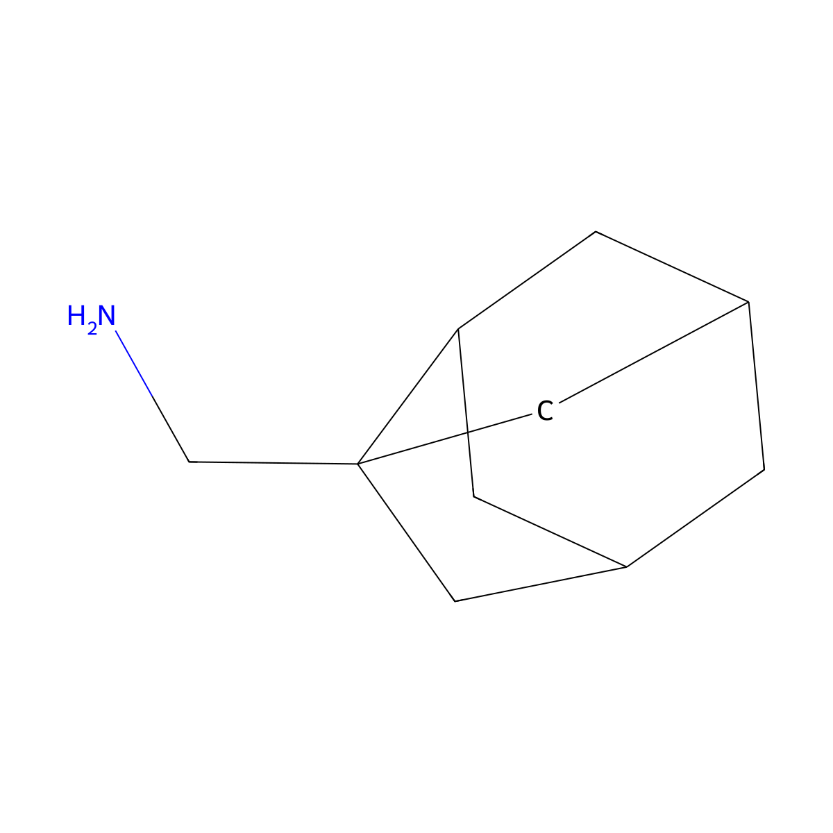 1-{Tricyclo[3.3.1.0,3,7]nonan-3-yl}methanamine molecular structure, CAS 1100395-68-3