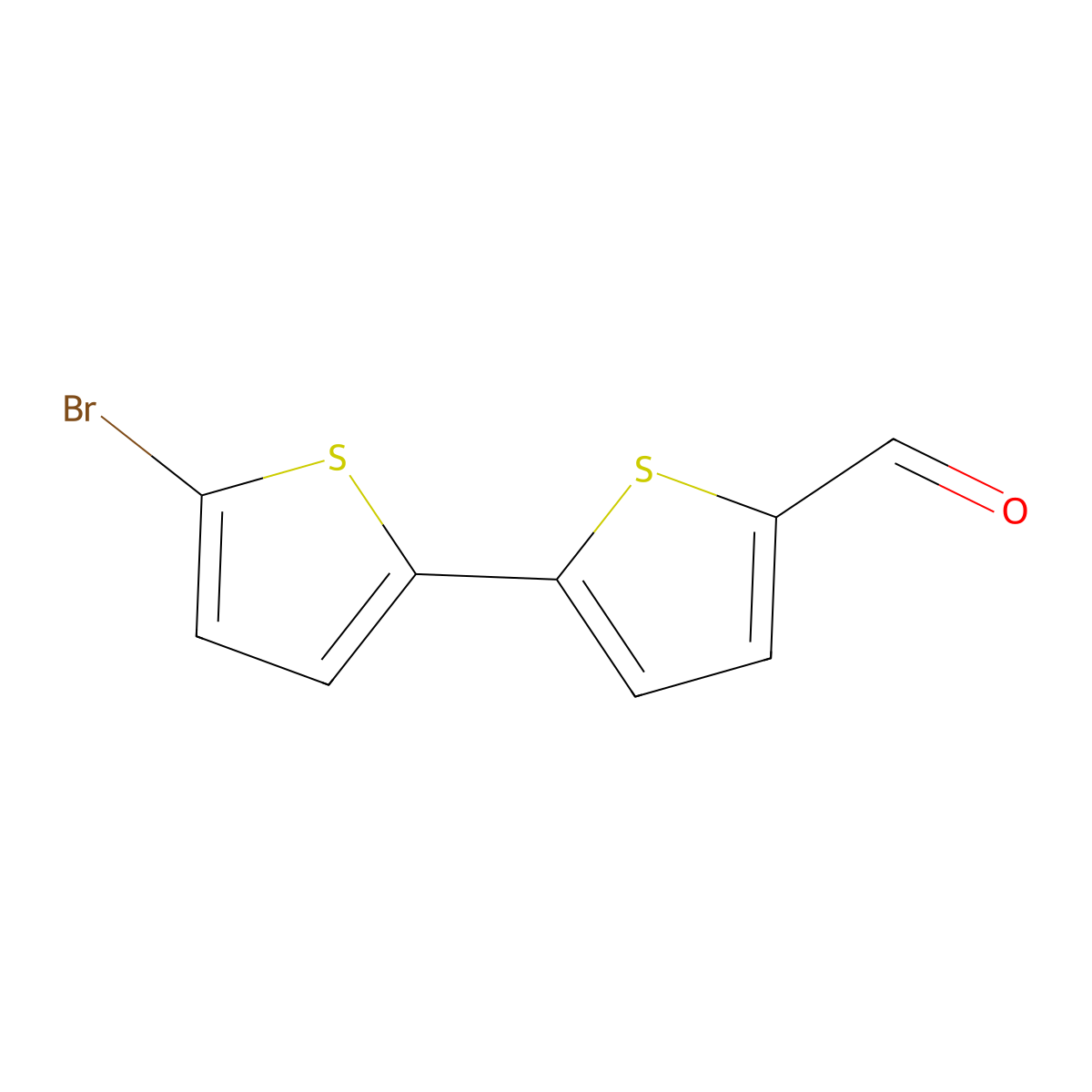 5'-Bromo(2,2'-bithiophene)-5-carbaldehyde molecular structure, CAS 110046-60-1