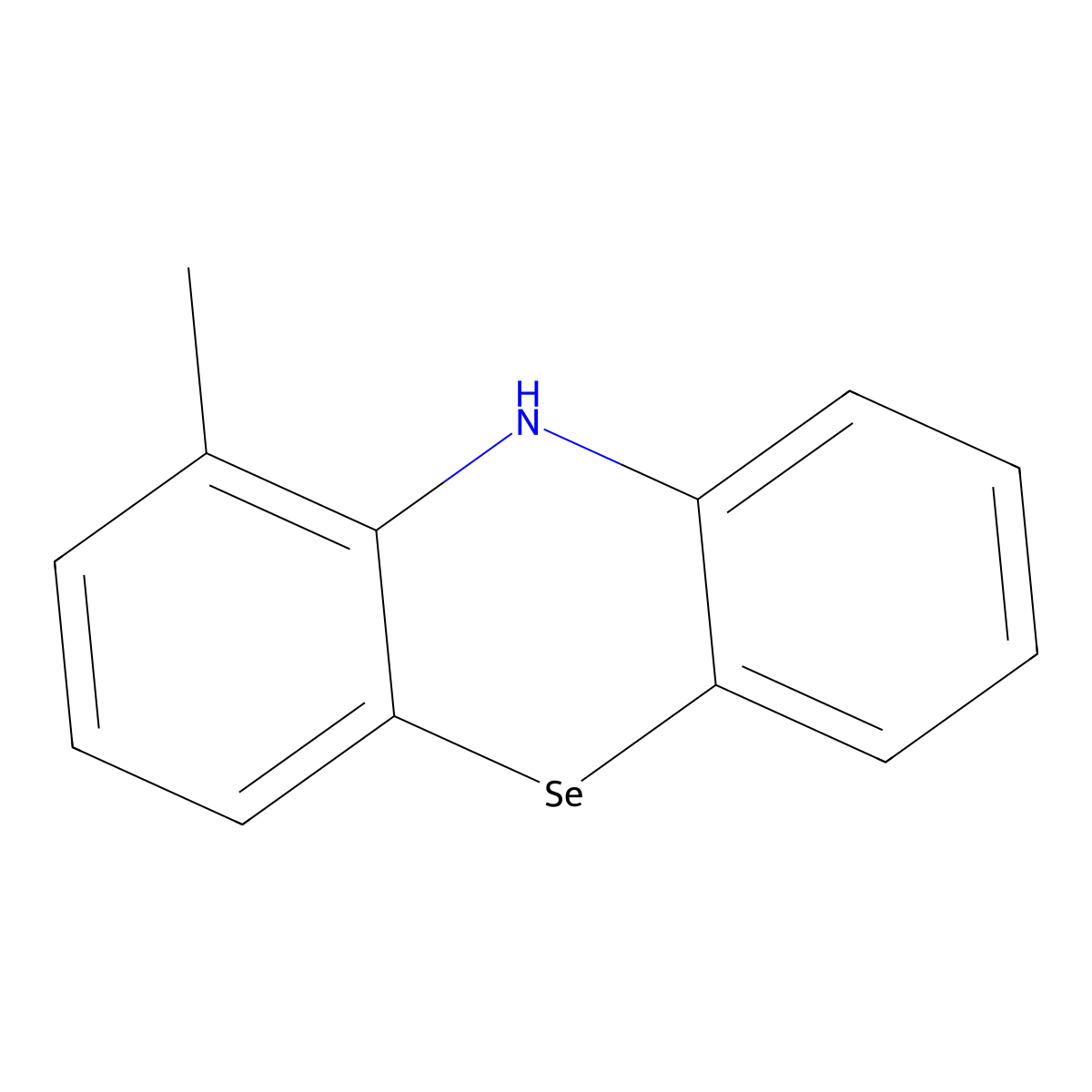 1-Methyl-10H-phenoselenazine molecular structure, CAS 110054-70-1