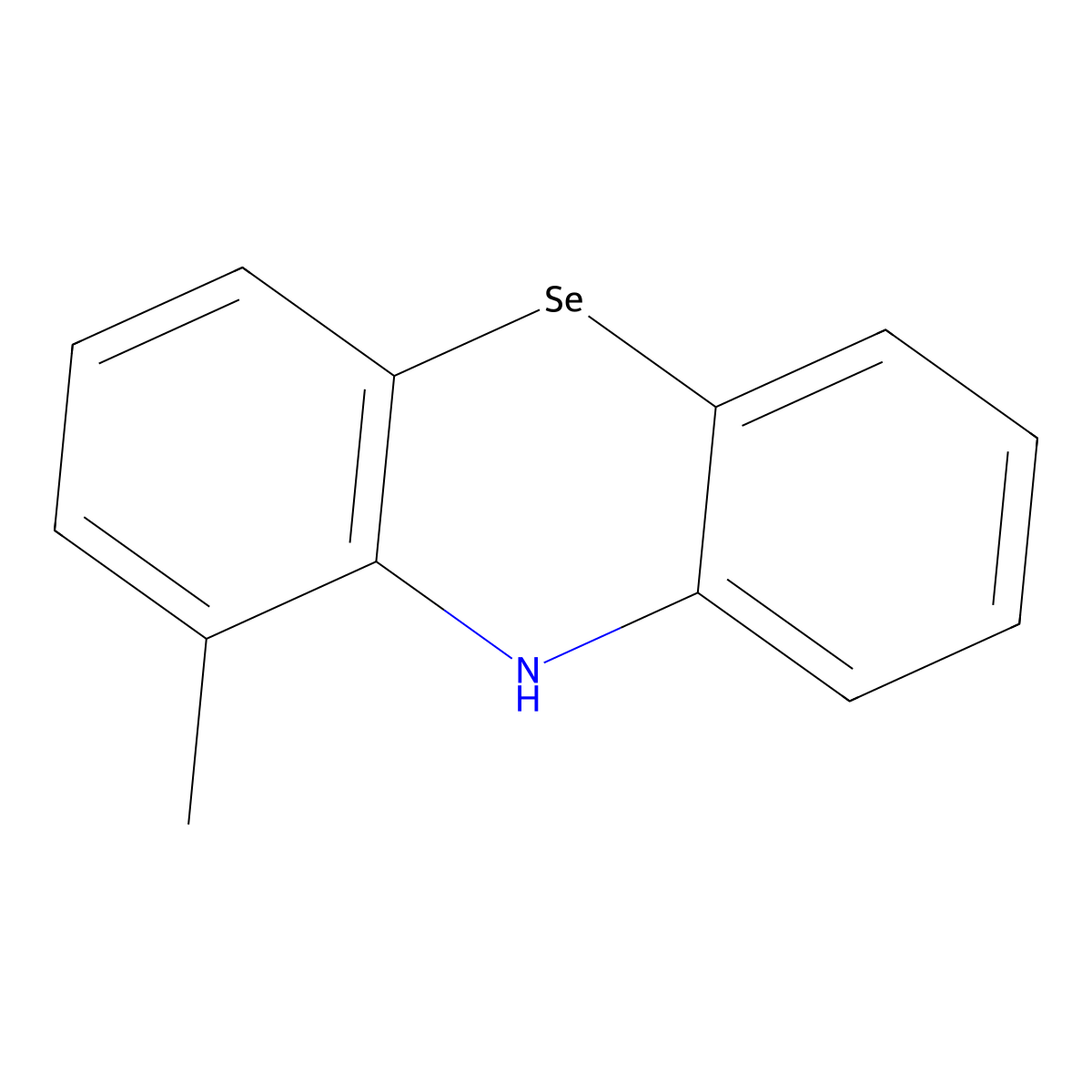 1-Methyl-10H-phenoselenazine molecular structure, CAS 110054-70-1