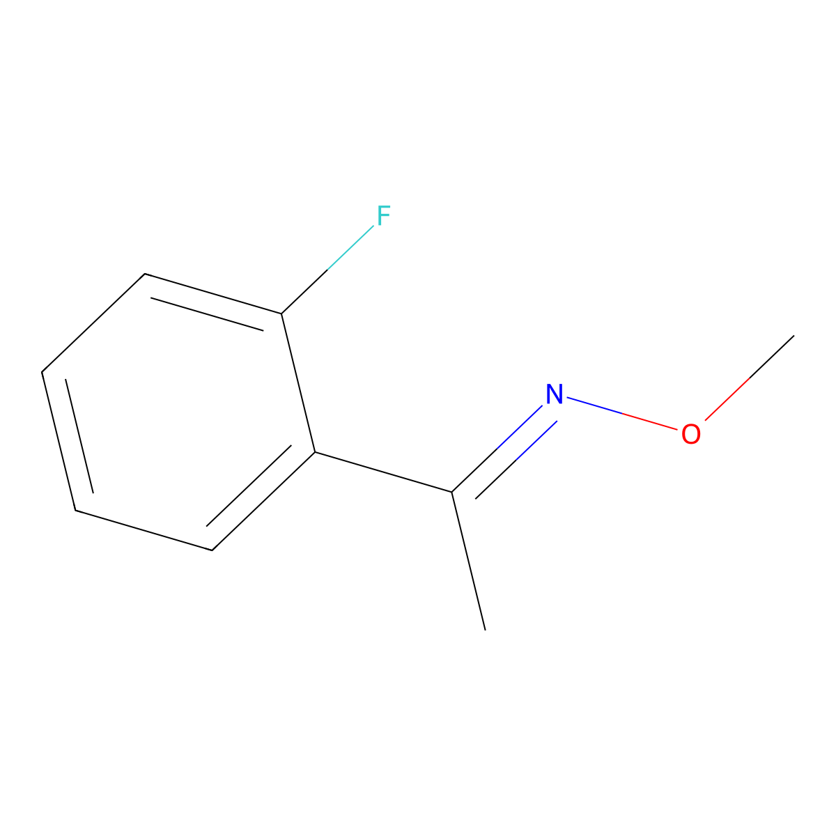 [1-(2-Fluorophenyl)ethylidene](methoxy)amine molecular structure, CAS 1100595-43-4