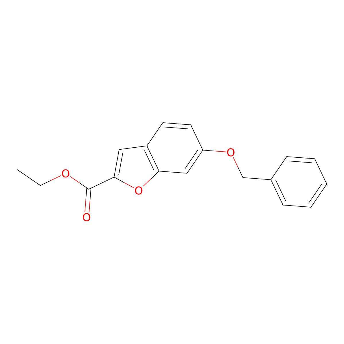 Ethyl 6-(Benzyloxy)benzofuran-2-carboxylate molecular structure, CAS 110060-70-3