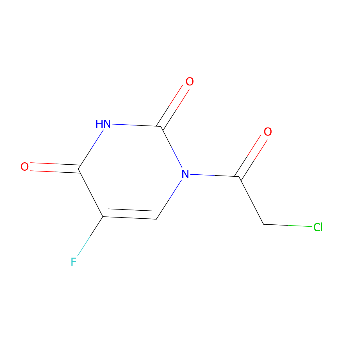 1-(Chloroacetyl)-5-fluoropyrimidine-2,4(1H,3H)-dione molecular structure, CAS 110073-43-3