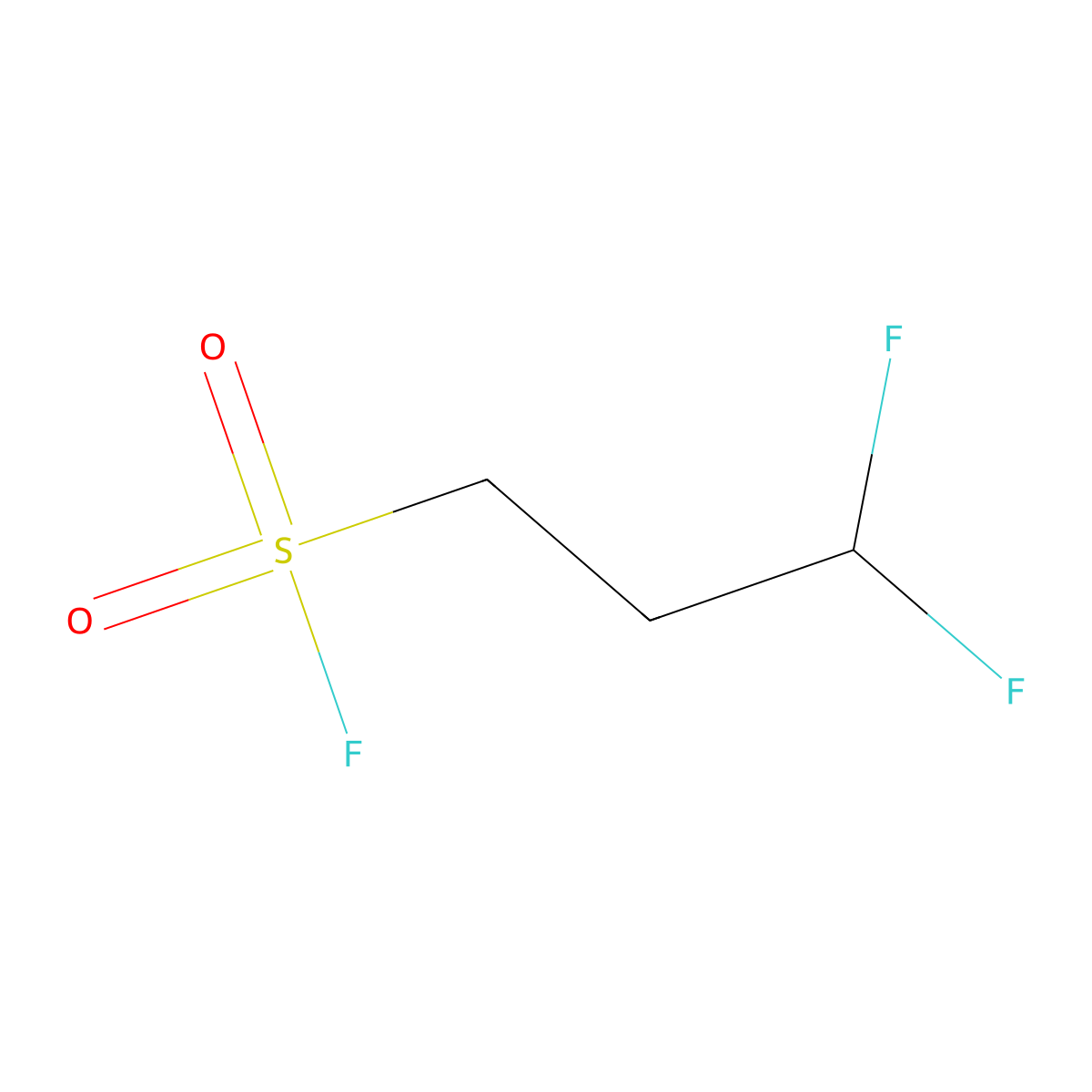 3,3-Difluoropropane-1-sulfonyl fluoride molecular structure, CAS 110073-98-8