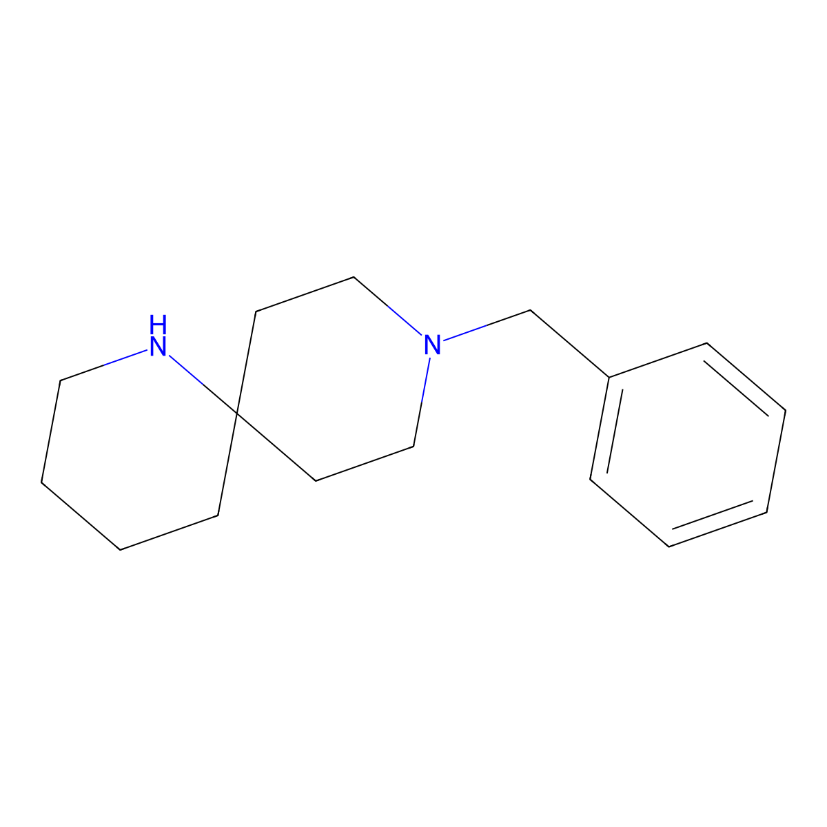 9-Benzyl-1,9-diazaspiro[5.5]undecane molecular structure, CAS 1100748-66-0