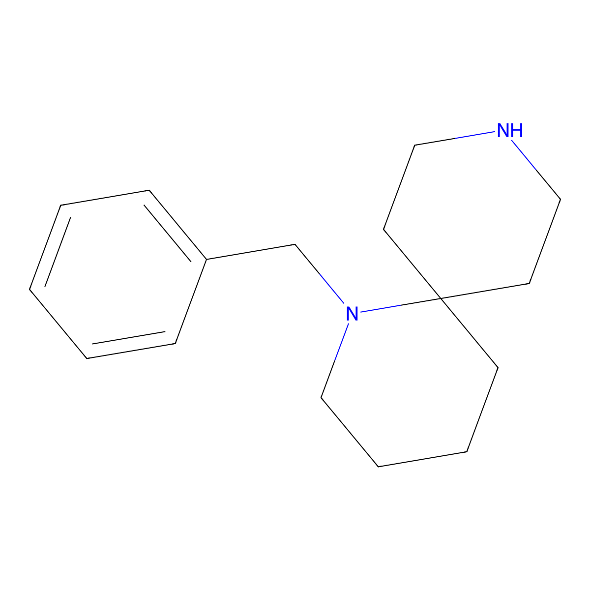 1-Benzyl-1,9-diazaspiro[5.5]undecane molecular structure, CAS 1100748-68-2