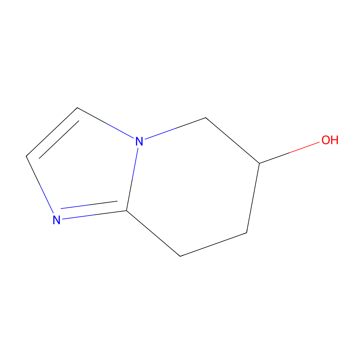 5H,6H,7H,8H-imidazo[1,2-a]pyridin-6-ol molecular structure, CAS 1100750-16-0
