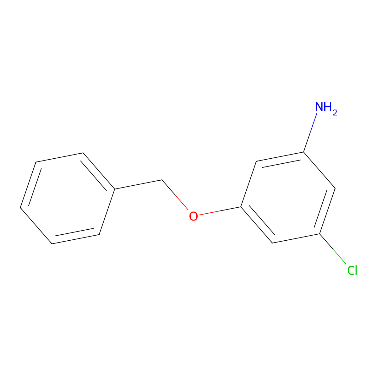 3-(Benzyloxy)-5-chloroaniline molecular structure, CAS 1100752-67-7
