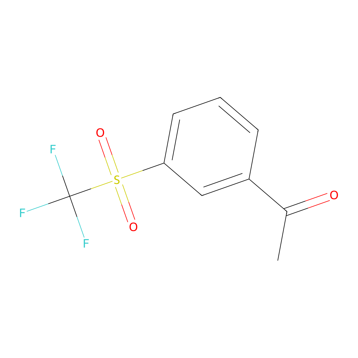 3-(Trifluoromethylsulfonyl)acetophenone molecular structure, CAS 1100768-01-1