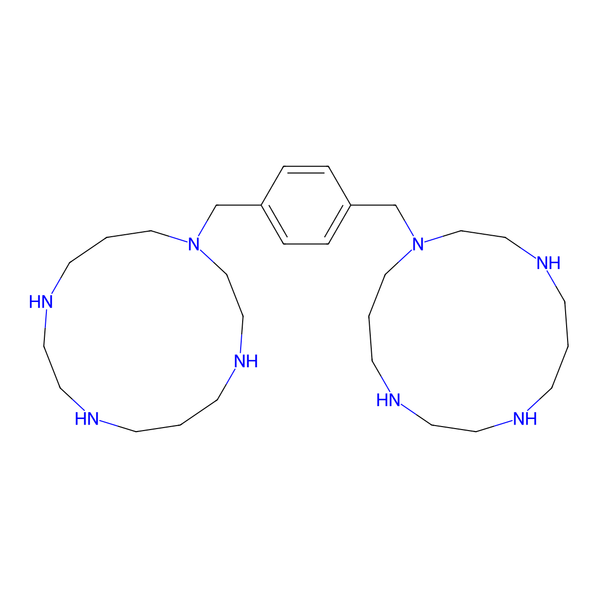Plerixafor molecular structure, CAS 110078-46-1