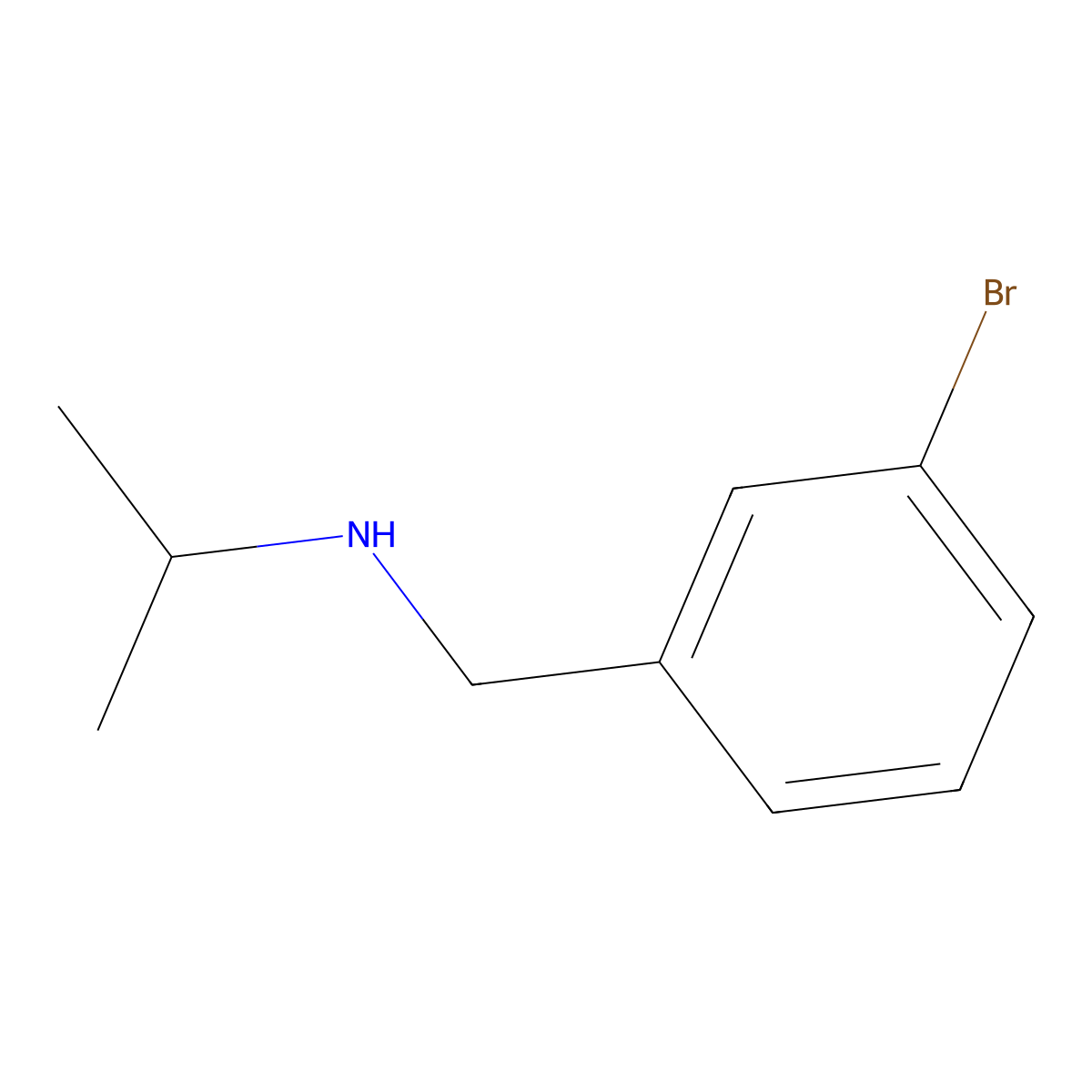 [(3-Bromophenyl)methyl](propan-2-yl)amine molecular structure, CAS 110079-41-9