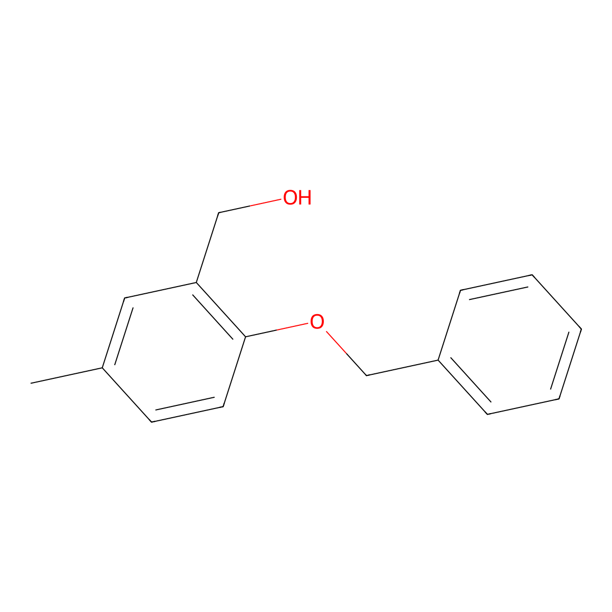 (2-Benzyloxy-5-methyl-phenyl)-methanol molecular structure, CAS 1100844-41-4