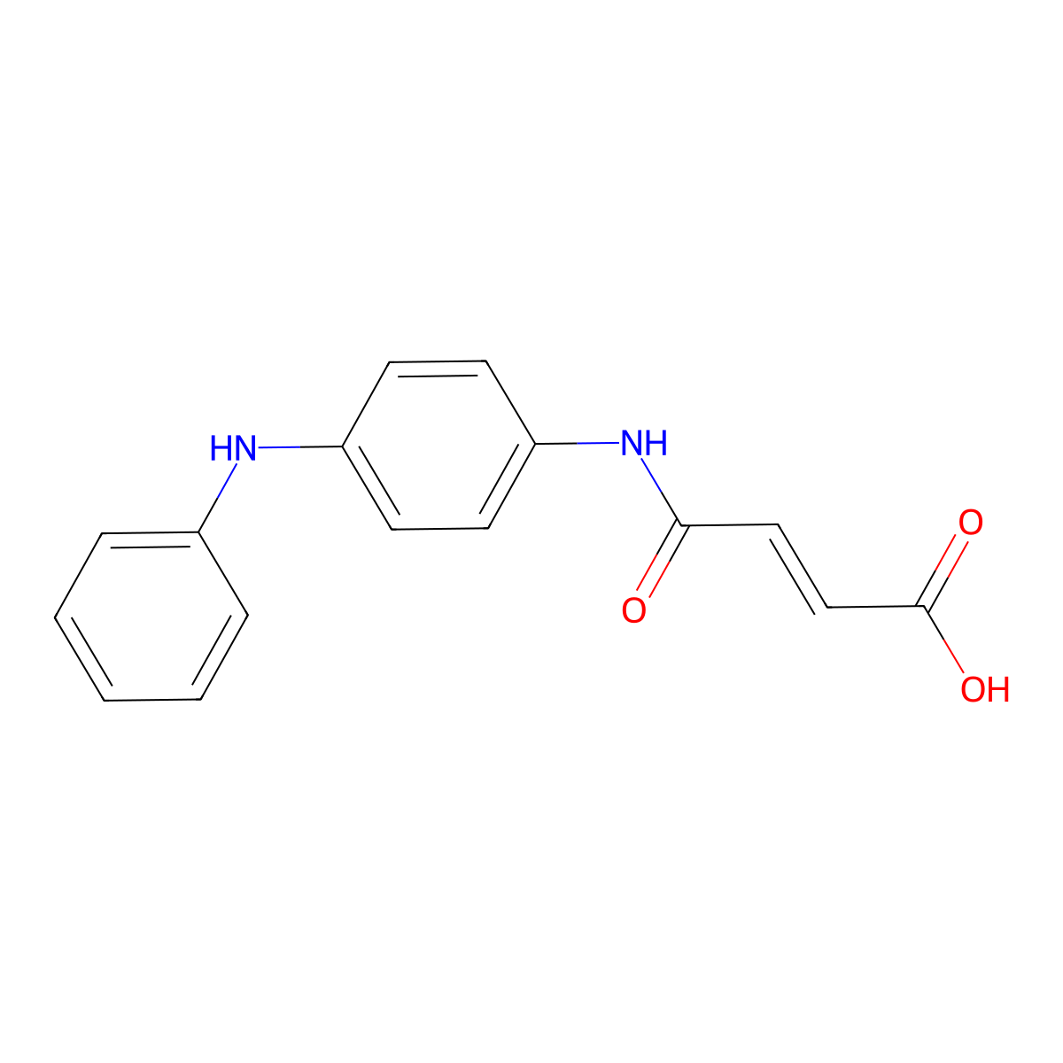 (E)-4-(4-anilinoanilino)-4-oxobut-2-enoic acid molecular structure, CAS 110090-63-6